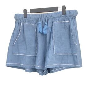 7 For All Mankind Blue Women's Shorts